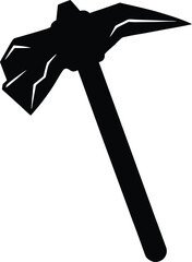 geologist s rock hammer on white background.eps