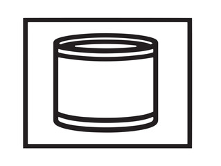 Artistic wall tapestry icon in clean minimalist vector style