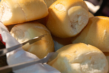 
Hearty breakfast served with cakes, pies, jams, pastries, cheese, ham, coffee, milk, cheese bread and much more