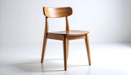 Wooden dining chair, simple design (4)