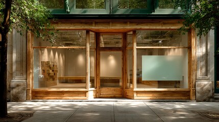 Tactile Wood Plank Composition Enhanced with Glass and Varnish &ndash; Sustainable Design Visual for Wellness and Digital Craft Trends