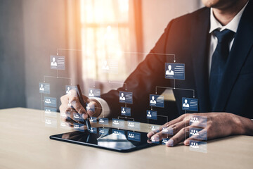 Corporate org chart and team structure show hierarchy, team, and structure for clear organization, management, and operational planning Vouch