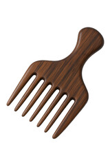 Elegant Wooden Hair Pick Comb with Wide Teeth for Styling and Detangling Natural Textured Hair