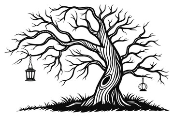 Halloween, Adorable halloween characters ghosts bats pumpkins and a witch for festive designs