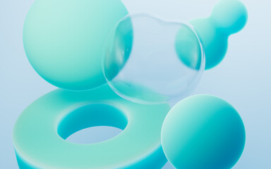 Abstract gradient geometric pattern background. Mobile phone wallpaper, desktop wallpaper, 3d rendering.