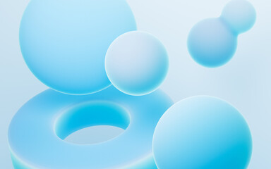 Abstract gradient geometric pattern background. Mobile phone wallpaper, desktop wallpaper, 3d rendering.
