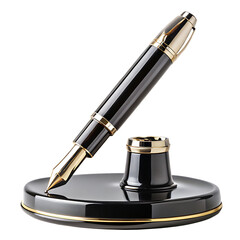 Pen Fountain Isolated On White Background