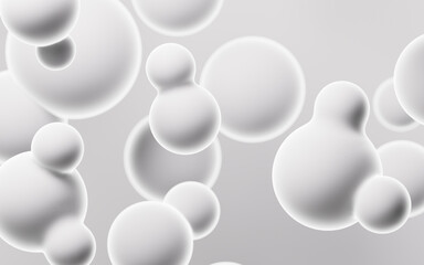 Abstract spheres background, mobile phone wallpaper, computer wallpaper, 3d rendering.