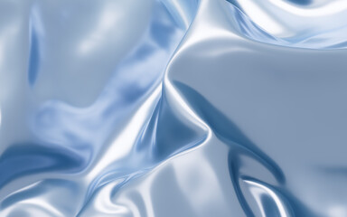 Obraz premium Navy blue silk background, 3d rendering.