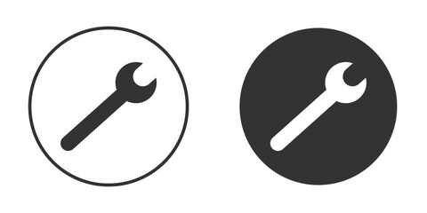 Wrench icon for your web mobile application design. Modern flat.
