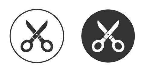 Scissors icon for your web mobile application design. Modern flat.