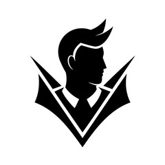 Sophisticated Gentleman Icon Representing Professionalism and Style
