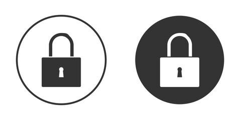Lock icon for your web mobile application design. Modern flat.