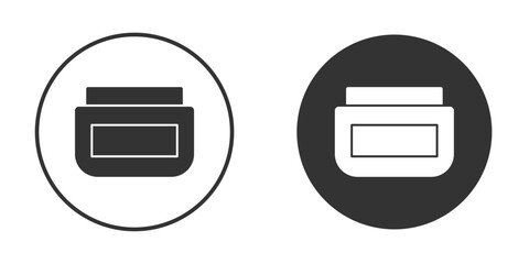Cream icon for your web mobile application design. Modern flat.