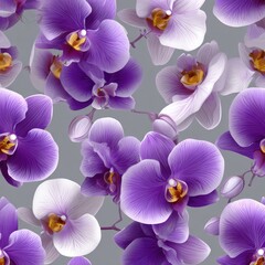 Floral orchid pattern.  Detailed design