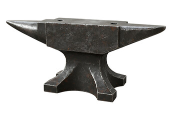 Heavy blacksmith anvil tool isolated on white background