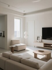 modern living room with sofa