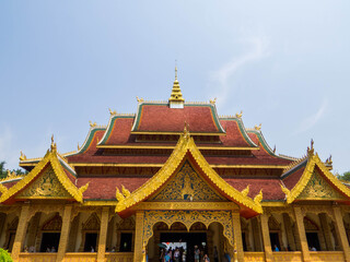 Fototapeta premium Mengle Temple, Jinghong, Xishuangbanna, Yunnan, China
