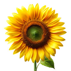 Fototapeta premium Sunflower Isolated On White Background