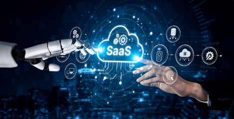 AI powers SaaS platforms with smart infrastructure, automated deployment, and intelligent integration tools in cloud-based digital environments. Artificial intelligence spline