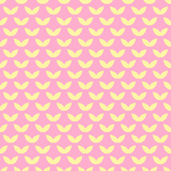 Seamless Pattern with Pink and Yellow Shapes