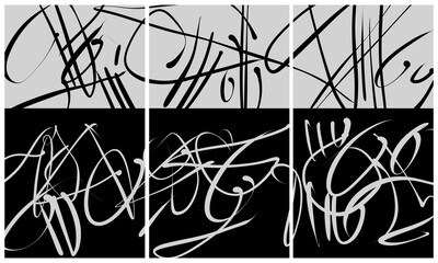 Modern interior triptych. The picture is painted by hand on a tablet.