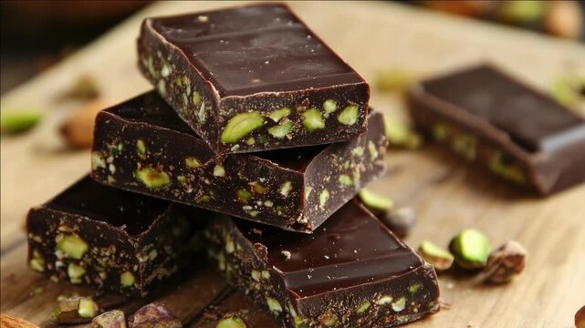 Homemade bite-sized peanut butter and nut fudge. A delightful dessert or snack, perfect for satisfying any sweet tooth.