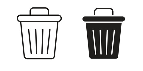 Uninstall icon. Sign design in outline and flat style for web