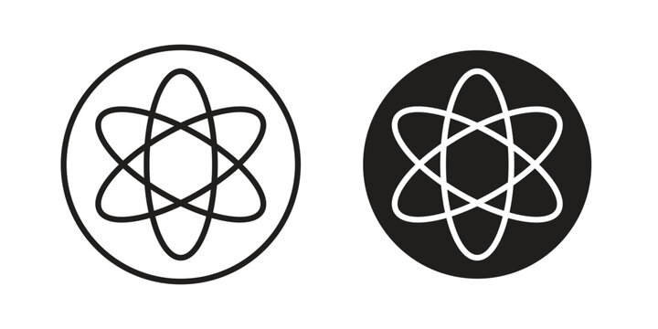 Fusion icon. Sign design in outline and flat style for web