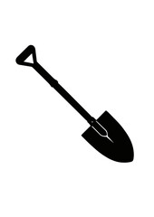 Silhouette of a Shovel