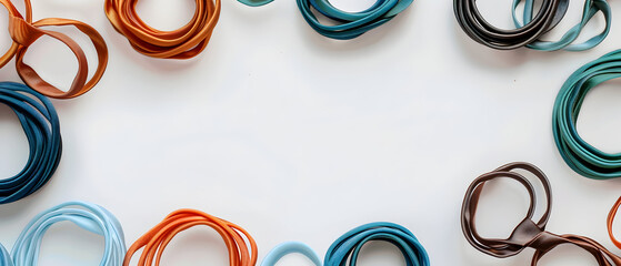 abstract background with round frame