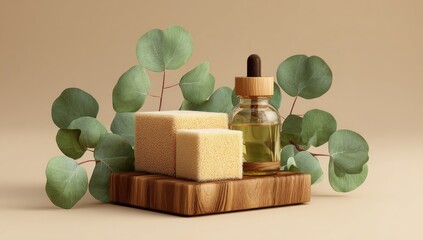 Natural skin care product display