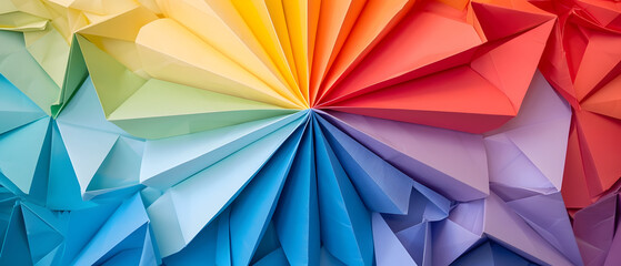 abstract background with colorful triangles