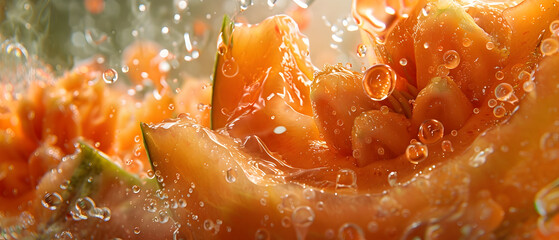 close up of a slice of orange