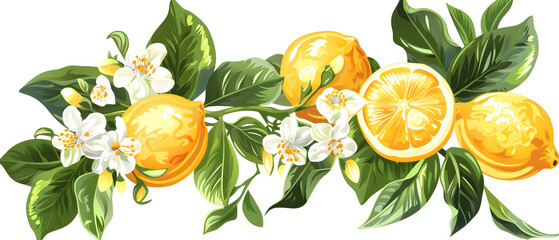 bouquet of yellow tulips isolated on white