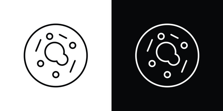 Human cells icon for app. Thin line signs.