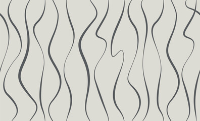 Seamless pattern with wavy lines. Repeating vector decorative texture. Wave ripple graphic background. Simple linear graphic.