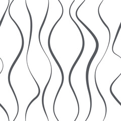 Seamless pattern with wavy lines. Flowing motion decorative texture. Abstract wavy graphic background. 
