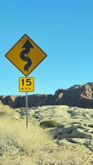 road sign in the desert