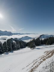 Appenzell in the swiss alps