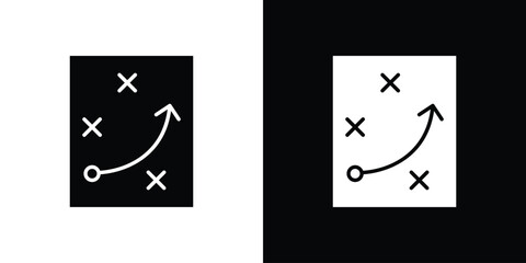 Strategy icon Illustration Pixel vector graphics - Vector.