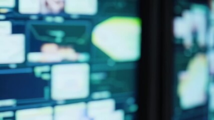 Dive into the dynamic world of digital technology as screens display streams of data and vibrant visuals. This video captures the essence of modern information flow and innovation. - Powered by Adobe