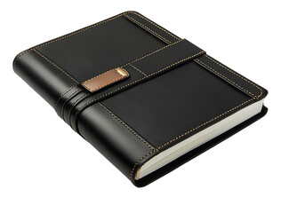 The A4 black leather notebook with pen holder and side pocket is made of high-quality cowhide,. 
