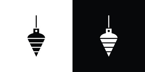 Plumb bob icon Illustration Pixel vector graphics - Vector.
