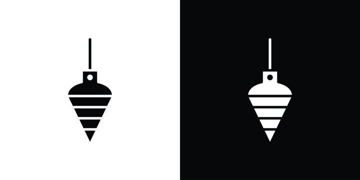 Plumb bob icon Illustration Pixel vector graphics - Vector.
