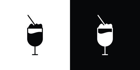 Milkshake icon Illustration Pixel vector graphics - Vector.