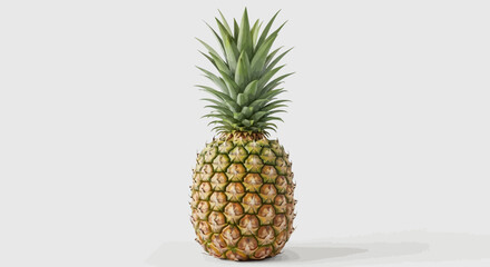 pineapple on white background