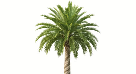Obraz premium palm tree on white background