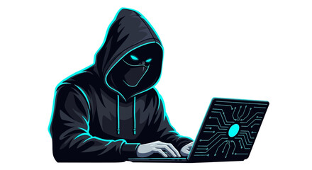 hacker with laptop