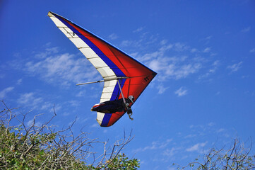 Hang gliding, sport or leisure or hobby